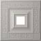 Ekena Millwork Eris Ceiling Medallion (Canopies up to 9 7/8"), 18"W x 18"H x 3 1/2"ID x 1 1/8"P, Ultra Pure White CM18ERUWF - alternate 1